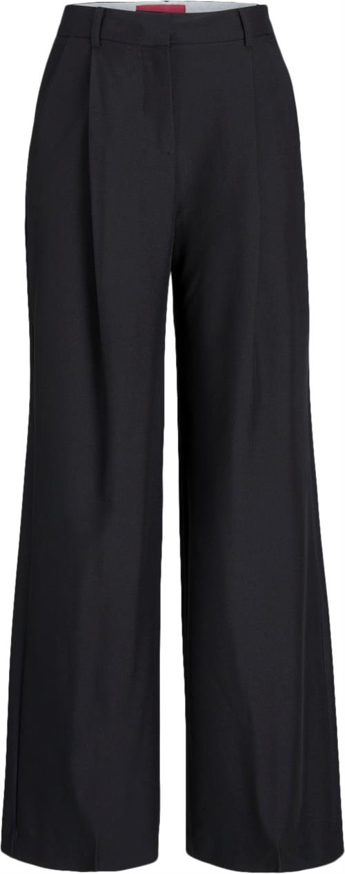 JJXX Jxellis Wide HW Pant PNT Kvinde Sort Bukser Med Brede Ben Str "L/""32" - hos Magasin