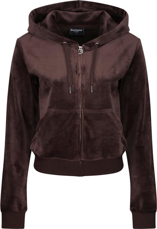 Juicy Couture Robertson Hoodie Kvinde Java Hættetrøjer Str L - Velour hos Magasin