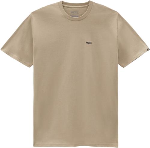 Vans MN Left Chest Logo TEE Mand Beige Kortærmede T-shirts Str M - Bomuld hos Magasin