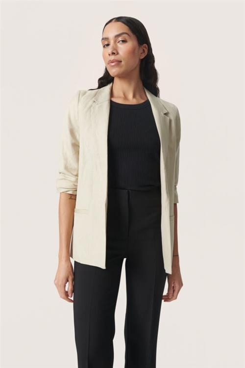 Soaked in Luxury Slmalia Shirley Blazer Kvinde Spray Green Blazere Regular Fit Str S - hos Magasin