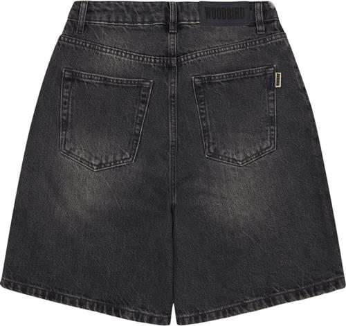 Woodbird Wbmaggie Eclipse Shorts Kvinde Grey-black Denim Shorts Str 28 - hos Magasin