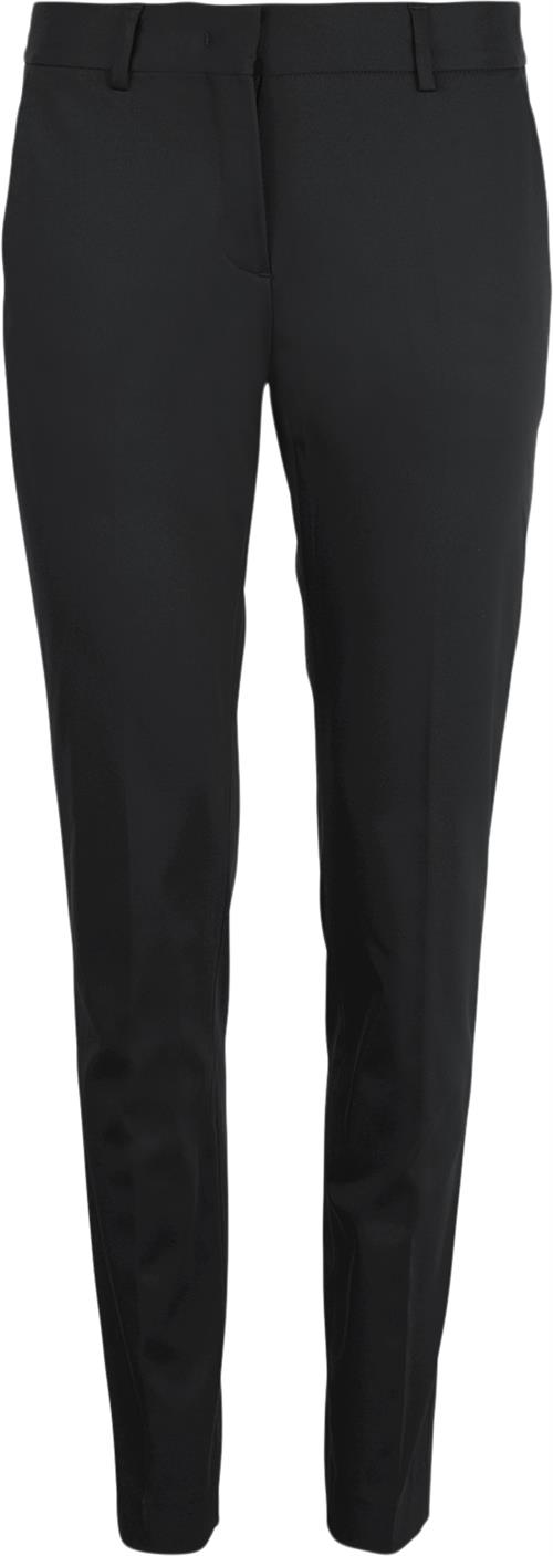 PBO Beck Long Pants Kvinde Black Bukser Med Smalle Ben Regular Fit Str 38 - hos Magasin