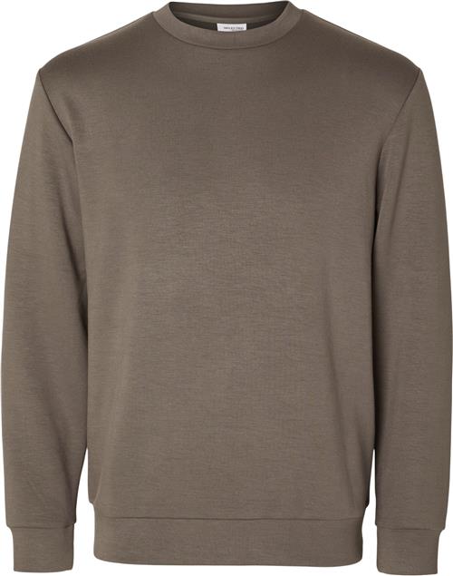 Selected Homme Slhemanuel Soft Crew Neck Sweat NOO Mand Morel Sweatshirts Str S - hos Magasin