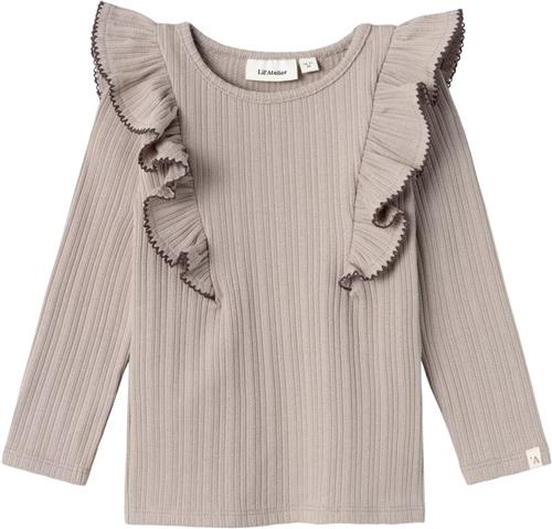 Lil' Atelier Nmfnara LS Slim TOP LIL Str 116 - Etherea Bluser hos Magasin