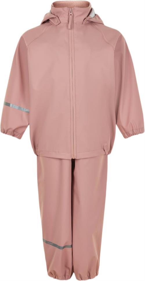 Se CeLaVi Basic Rainwear set Recycle PU Str 100 - Misty Rose Regntøj hos Magasin ved Magasin