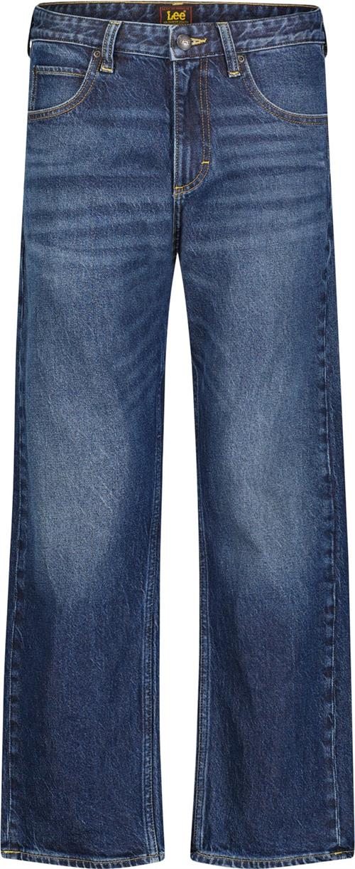 Lee Rider Classic Kvinde Medium Denim Wide Jeans Str 25/31 - Bomuld hos Magasin