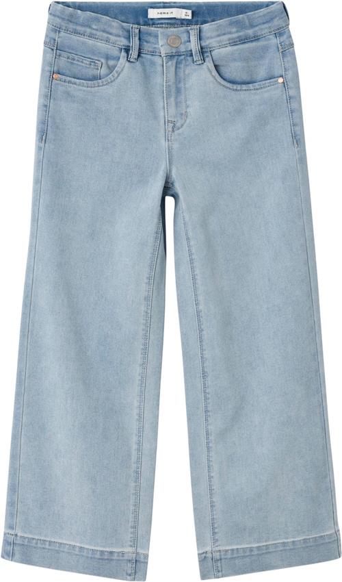 Name It Nkfrose HW Wide Jeans 1356on Noos Str 128 - Blå Jeans hos Magasin