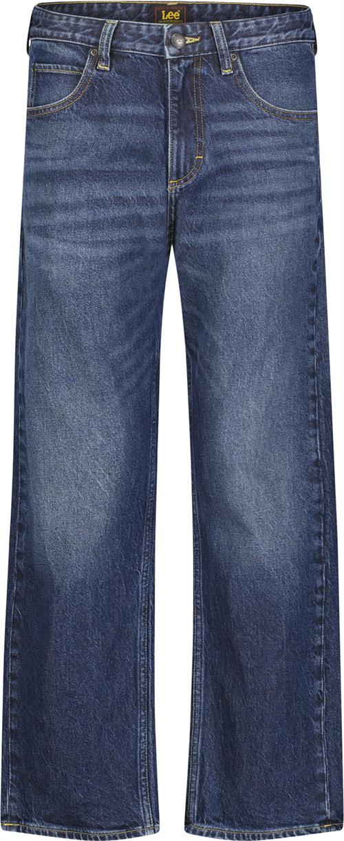 Lee Rider Classic Kvinde Medium Denim Wide Jeans Str 30/31 - Bomuld hos Magasin