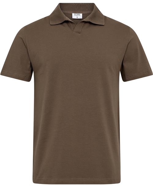 Filippa K Stretch Cotton Polo Tshirt Mand Dark Sage Kortærmede Poloer Str S - Lycra hos Magasin