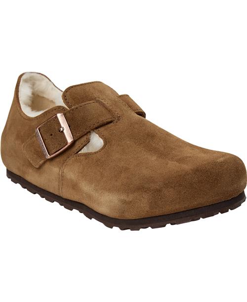 Se Birkenstock London Shearling Leve Mink Kvinde Braun Slip-ins Str 41 - hos Magasin ved Magasin