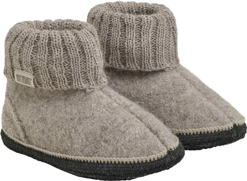 Huttelihut Slippers Wool Camel Melange Hjemmesko Str 26 - Uld hos Magasin