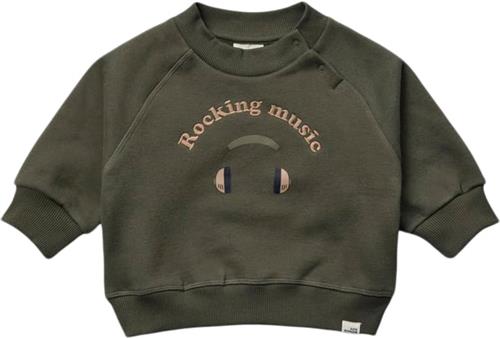 Se Sofie Schnoor Sweatshirt Str 4-6 mdr / 68 cm - Forest Green Sweatshirts hos Magasin ved Magasin