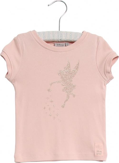 Se Wheat "Disney Tshirt Klokkeblomst ""Stjernestøv" Str 68/6m - Lyserød Kortærmede T-shirts Bomuld hos Magasin ved Magasin