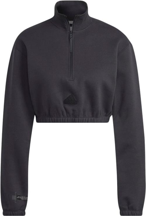 Se adidas Cropped Halfzip Sweatshirt XS - Hættetrøjer & Sweatshirts Bomuld hos Magasin ved Magasin