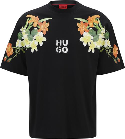 HUGO Diblostee Mand Sort Kortærmede T-shirts Str XL - hos Magasin