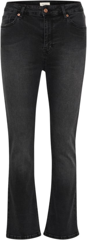 Part Two Ryanpw JE Ryanpw Kvinde Washed Black Denim Flared Jeans Classic Fit Str 33 - hos Magasin