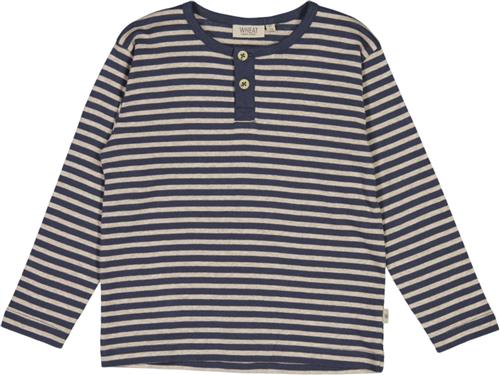 Se Wheat Langærmet Tshirt Morris Str 110 / 5 år - Sea Storm Stripe Langærmede T-shirts Bomuld hos Magasin ved Magasin