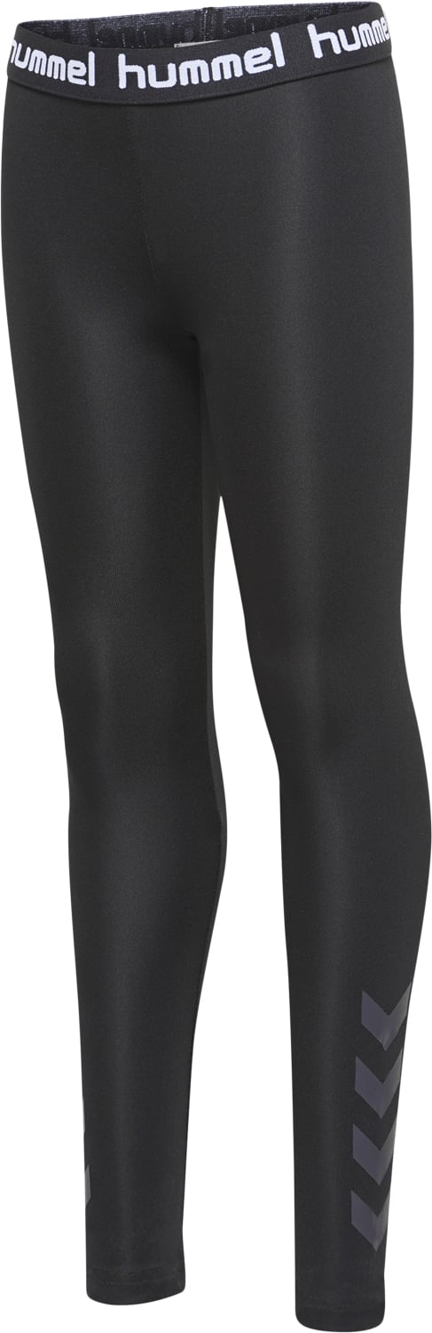 Hummel Hmltona Tights Str 8 år / 128 cm - Sort Leggings hos Magasin