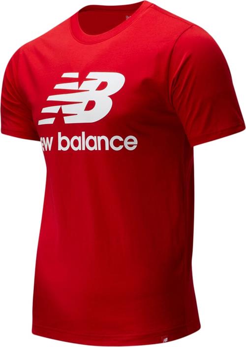 Se New Balance Essentials Stacked Logo T Shirt XS - T-shirts Bomuld hos Magasin ved Magasin