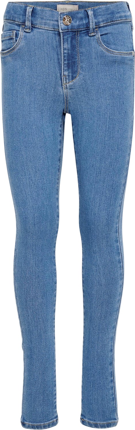 ONLY Konrain Life REG Skinny BB Bj009 NO Str 152 - Blå Jeans Bomuld hos Magasin