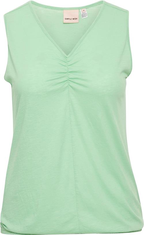 Simple Wish Swsansa TOP 2 Kvinde Absinthe Green Toppe Str 46 - hos Magasin