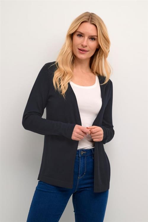 Kaffe Kafenia Astrid Cardigan Kvinde Midnight Marine Cardigans Regular Fit Str S - Nylon hos Magasin