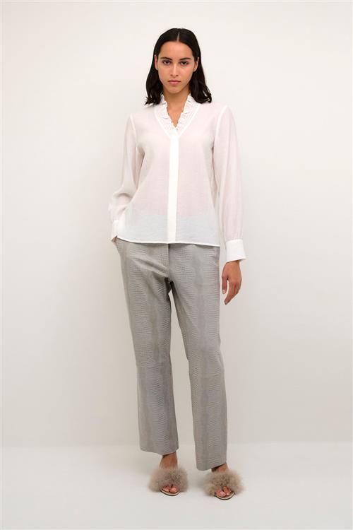 Karen by Simonsen Nathasjakb Shirt Kvinde 110601 Langærmede Skjorter Classic Fit Str 40 - hos Magasin