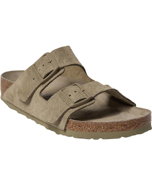 Se Birkenstock Arizona SFB Leve Faded Khaki Mand Faded Kharki Sandaler Str 40 - hos Magasin ved Magasin