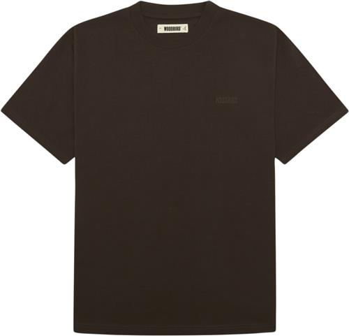 Woodbird Wbbaine Base tee Mand Brown Kortærmede T-shirts Str M - Bomuld hos Magasin