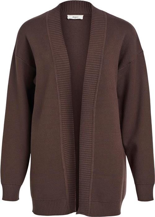 Se Object Objreynard L/S Knit Cardigan Noos Kvinde Java Cardigans Str S - hos Magasin ved Magasin