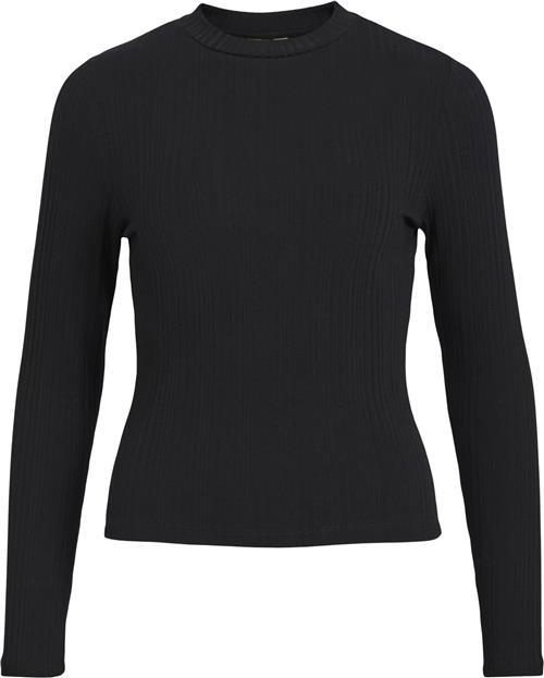 Se Object Objadrianna L/S Oneck TOP Noos Kvinde Black Langærmede T-shirts Str L - hos Magasin ved Magasin