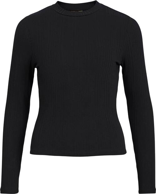 Object Objadrianna L/S Oneck TOP Noos Kvinde Black Langærmede T-shirts Str M - hos Magasin