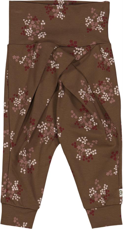 Müsli by Green Cotton Flora Pants Baby Str 62 - Bark/ Cabernet/ Nightingale Bukser Bomuld hos Magasin