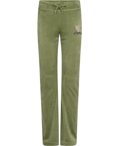 Juicy Couture Lisa 'ALL Hail Juicy' Trackpant Kvinde Mosstone Sweatpants Str XS - Velour hos Magasin