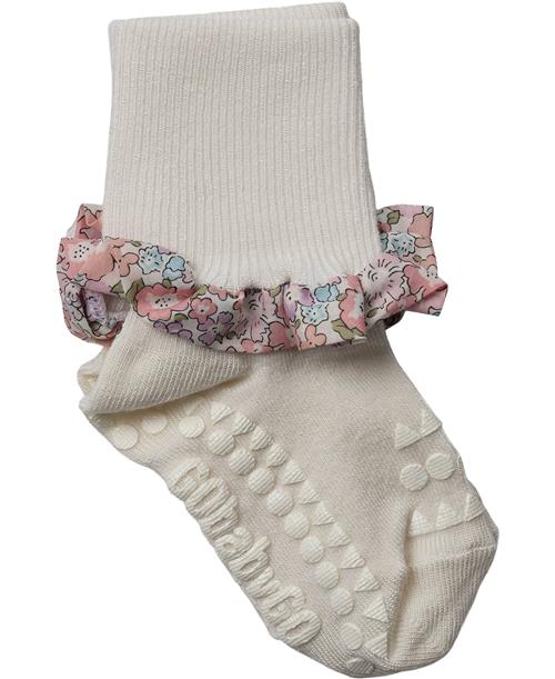 Se GoBabyGo Nonslip Socks - Bamboo / Liberty Str 2-3y (size - Off White / Miche Strømper Bomuld hos Magasin ved Magasin