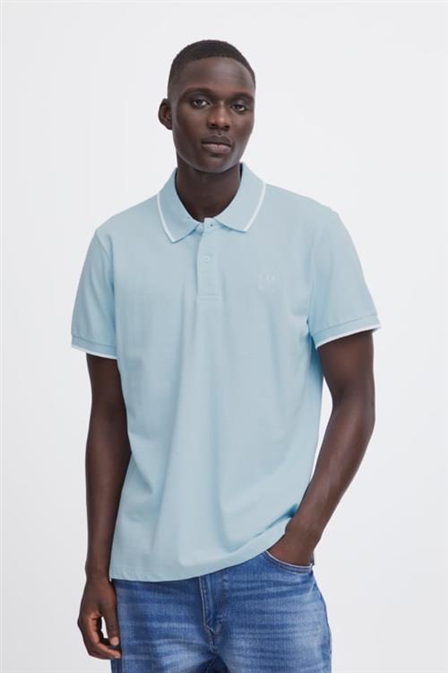 Se Blend Polo Mand Cashmere Blue Kortærmede Poloer Str XL - Cashmere hos Magasin ved Magasin