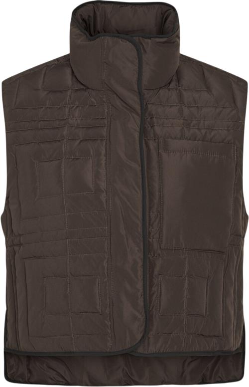 Heartmade ¤ Belsa Vest HM ¤ Kvinde Chestnut Veste Str 42 - hos Magasin