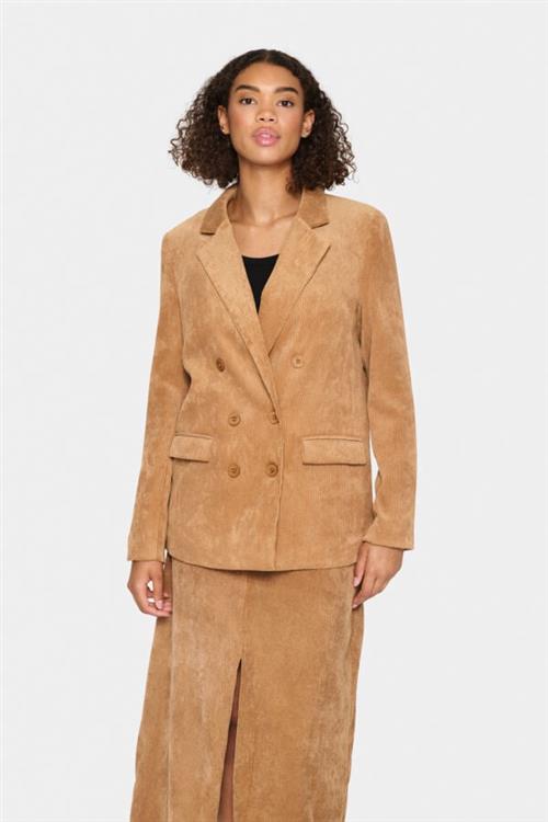 Se Saint Tropez Gabborsz Blazer Kvinde Nuthatch Blazere Regular Fit Str XL - hos Magasin ved Magasin