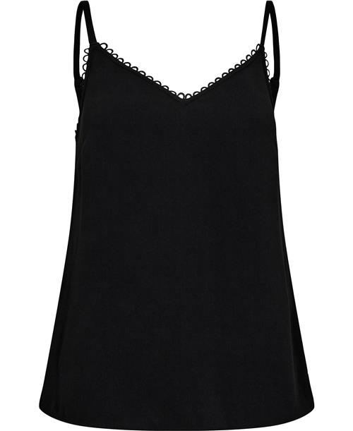 Se Ted Baker Andreno Strappy Cami With Rouleaux Kvinde Black Tanktoppe Str M /3 - hos Magasin ved Magasin