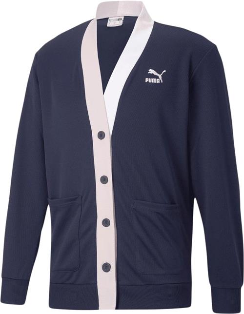 Puma Tennis Club Cardigan Mand Peacoat Cardigans Str S - Polyester hos Magasin