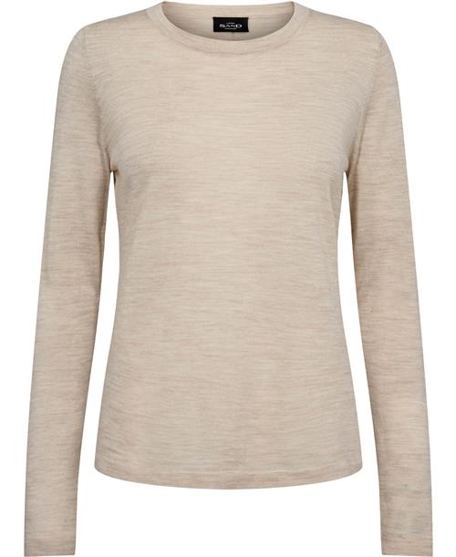 Se Sand Fellini Pre T-shirt LS Kvinde Hvid Langærmede T-shirts Str L - hos Magasin ved Magasin