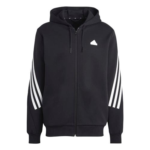 adidas Future Icons 3stripes Full-zip Hoodie Mand Black Hoodies Str L - Bomuld hos Magasin