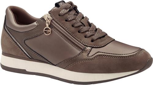 Se Tamaris 123603-42 Kvinde Taupe Comb Sneakers Str 40 - hos Magasin ved Magasin