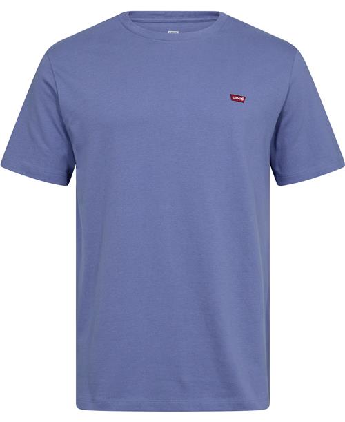 Levi's SS Original HM TEE Bleached DE Mand Blå Kortærmede T-shirts Str L - Bomuld hos Magasin