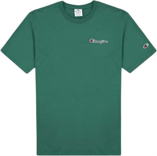 Se Champion Crewneck Tshirt Mand Green Kortærmede T-shirts Str XS - Bomuld hos Magasin ved Magasin