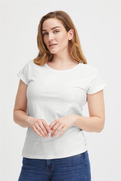 Fransa Frdalia TEE 1 Kvinde Blanc De Blanc Kortærmede T-shirts Regular Fit Str XL - hos Magasin