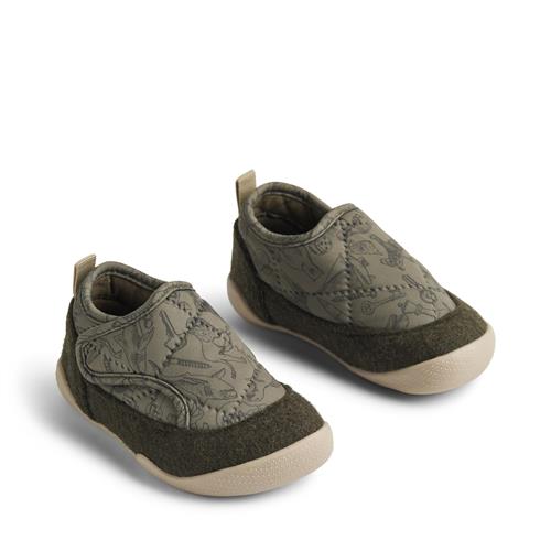 Wheat Indoor Shoe Mulle Dark Green Hjemmesko Str 22 - Uld hos Magasin