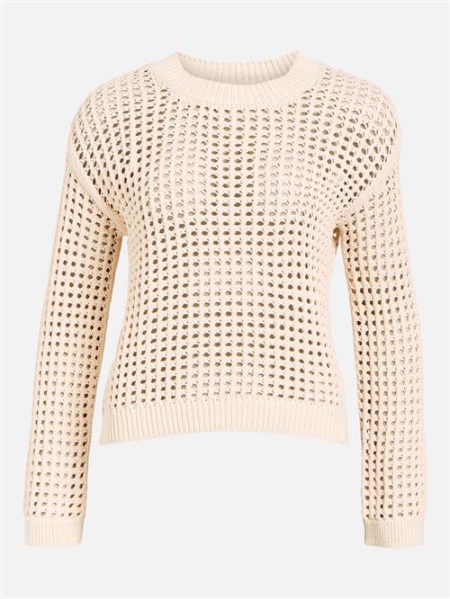 Object Objcharlie L/S Knit Pullover Noos Kvinde Sandshell Sweaters Str L - hos Magasin