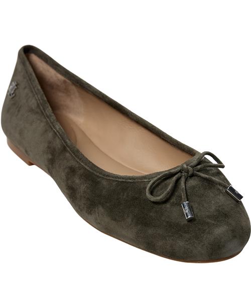 Lauren Ralph Lauren Kidsuedejayna-fl-bal Kvinde Dark Olive Ballerinaer Str 37 - hos Magasin