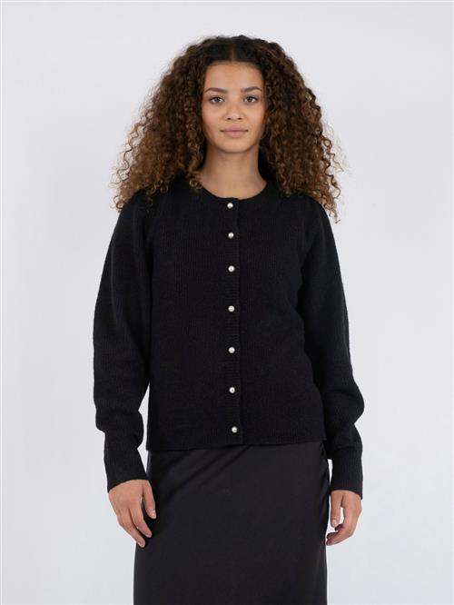 Neo Noir Nuna Knit Cardigan Kvinde Black Sweaters Str 44 - hos Magasin